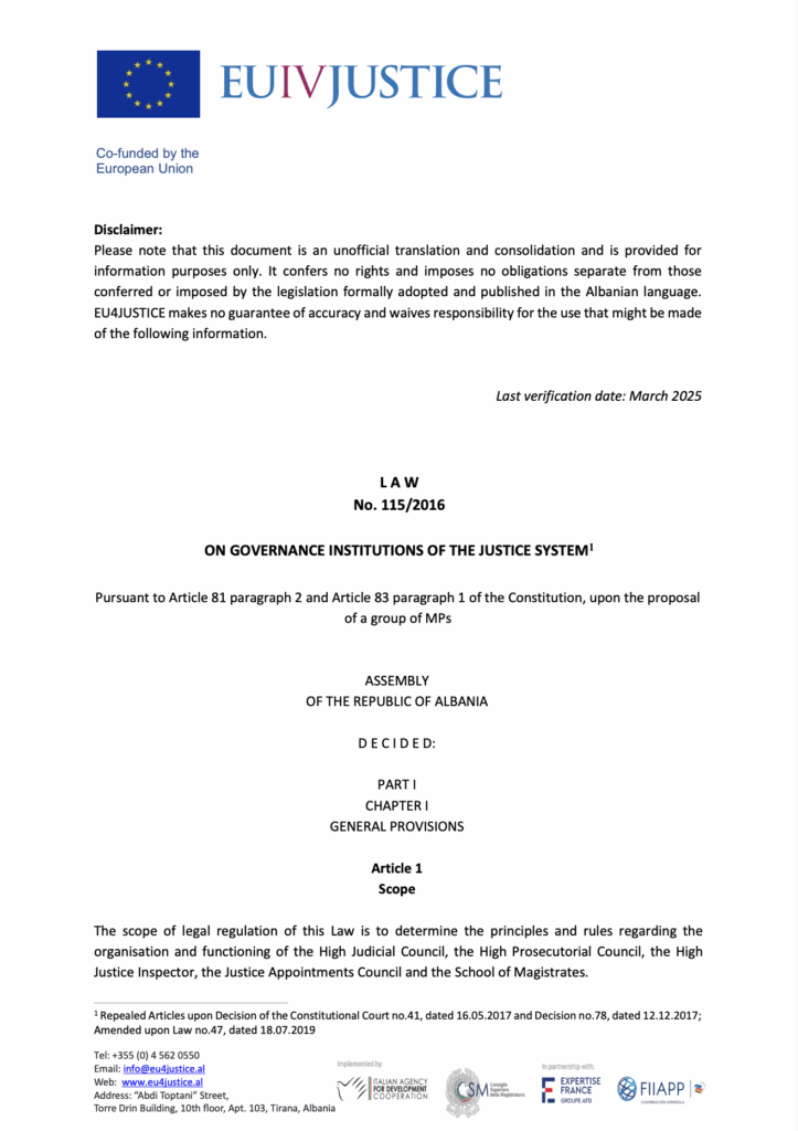 LAW-NR-115-2016