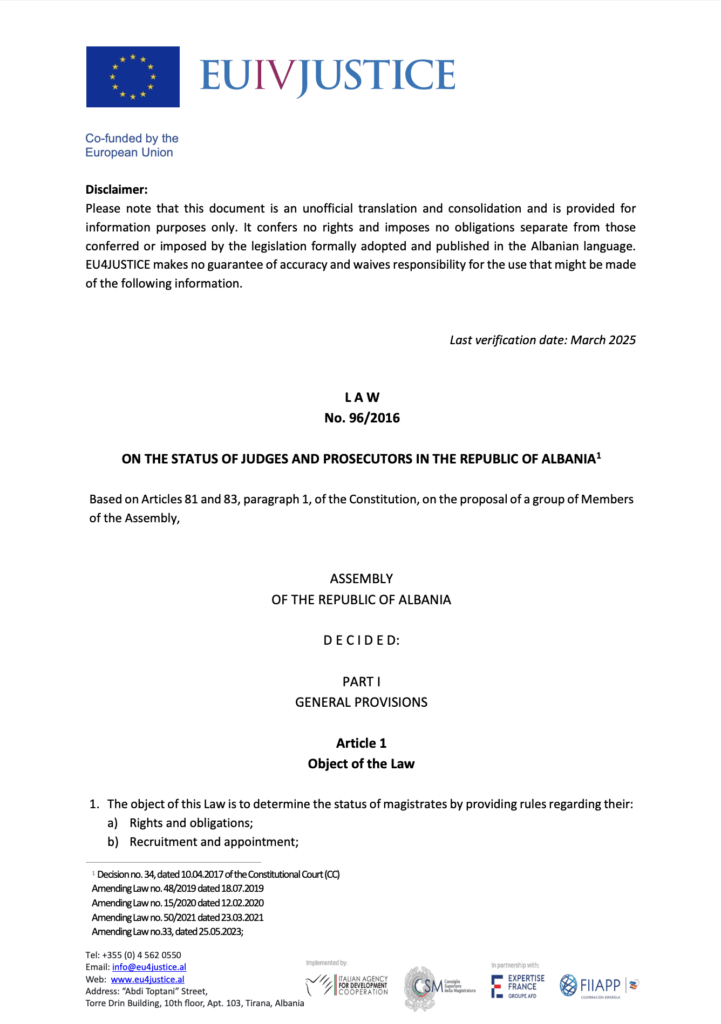 LAW-NR-96-2016