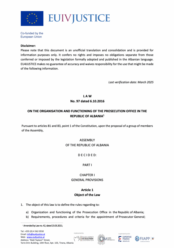 LAW-NR-97-2016